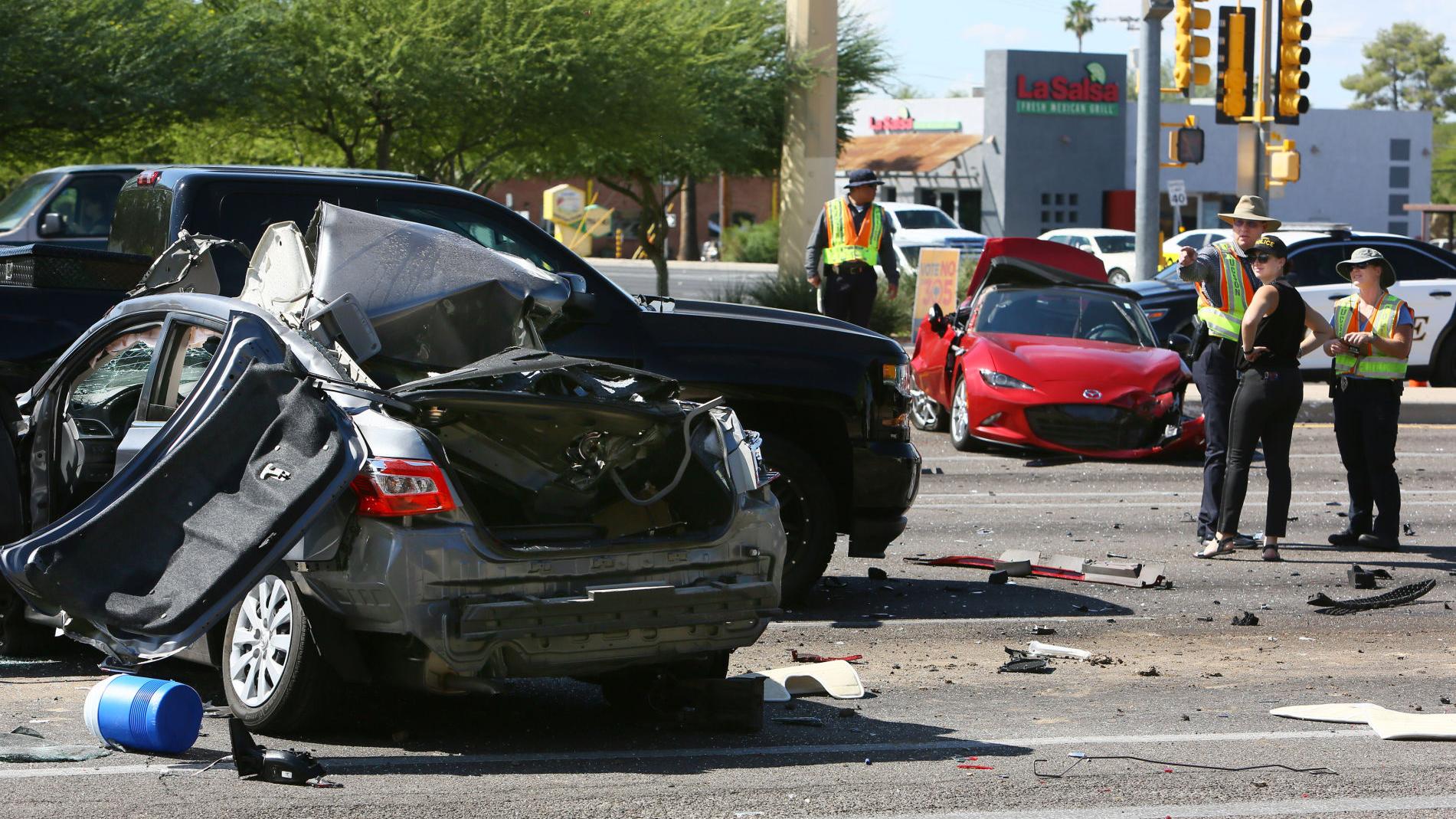 Woman dies after 7-vehicle crash earlier this week on Tucson's east side